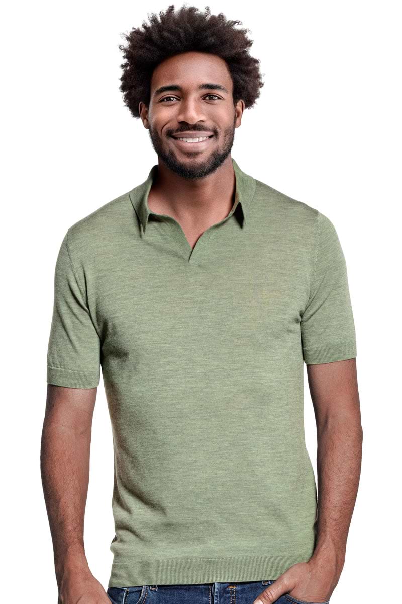 Joe Riva Short Sleeve Agave Green
