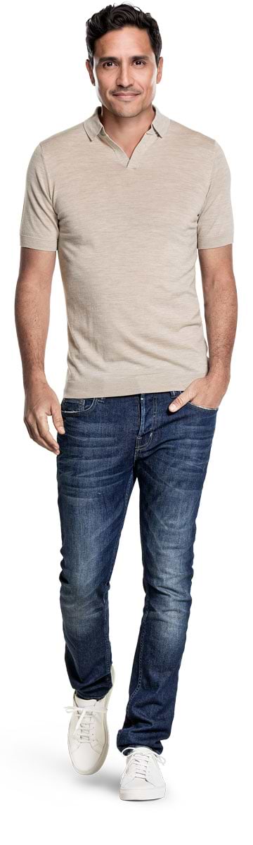 Riva Short Sleeve Limestone Beige
