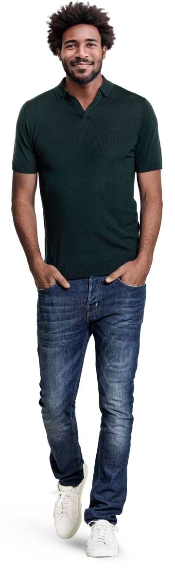 Riva Short Sleeve Very Dark Green