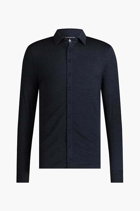 Shirt Button Up Blue Whale - Base Image