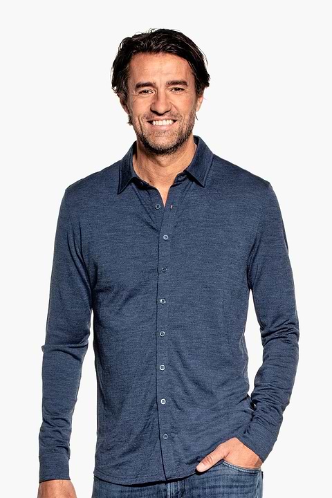 Joe Shirt Button Up Coastal Blue - Base Image