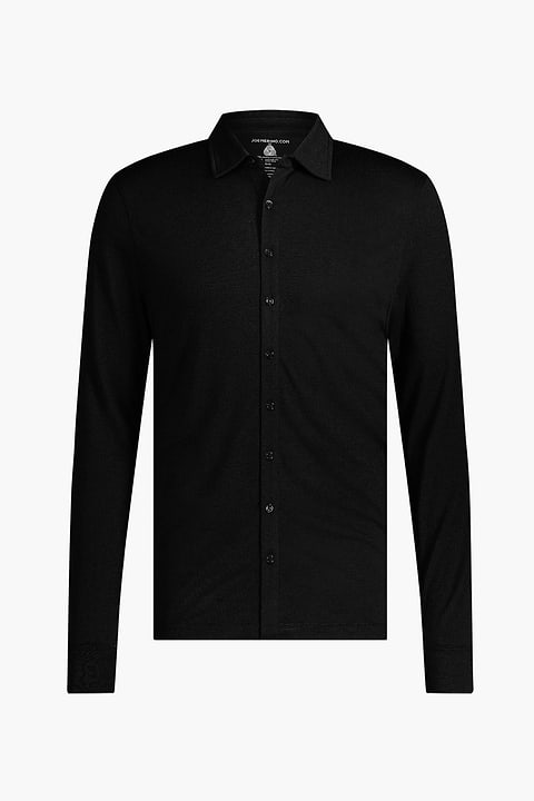 Joe Shirt Button Up Deep Black - Base Image