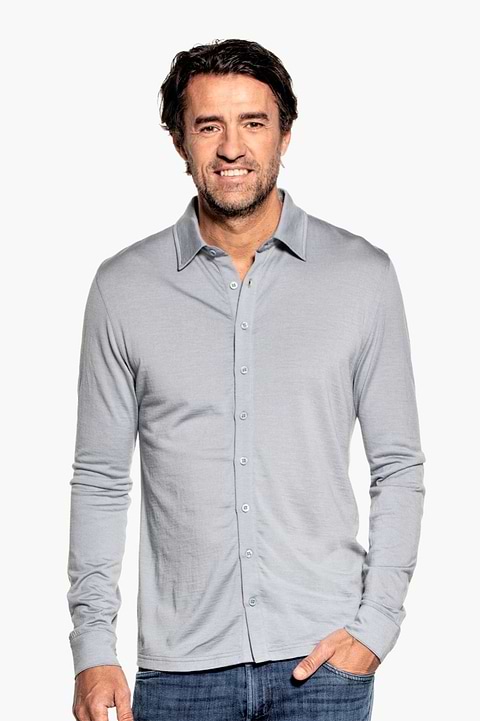 Joe Shirt Button Up Early Sky - Base Image