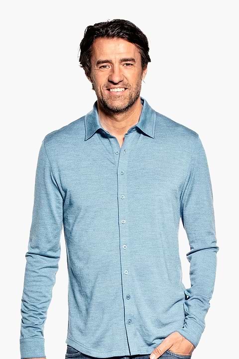 Joe Shirt Button Up Glacier Blue - Base Image