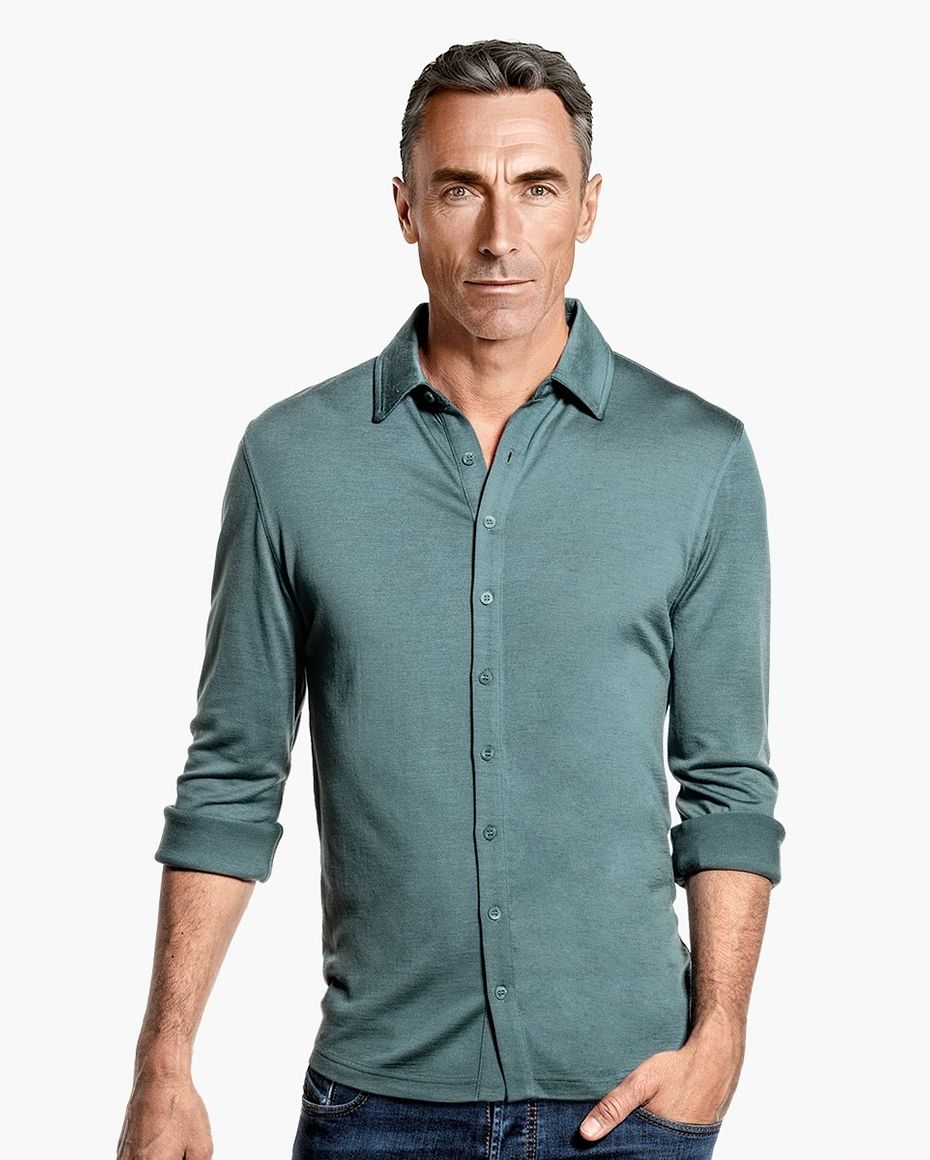 Joe Shirt Button Up Green Sage