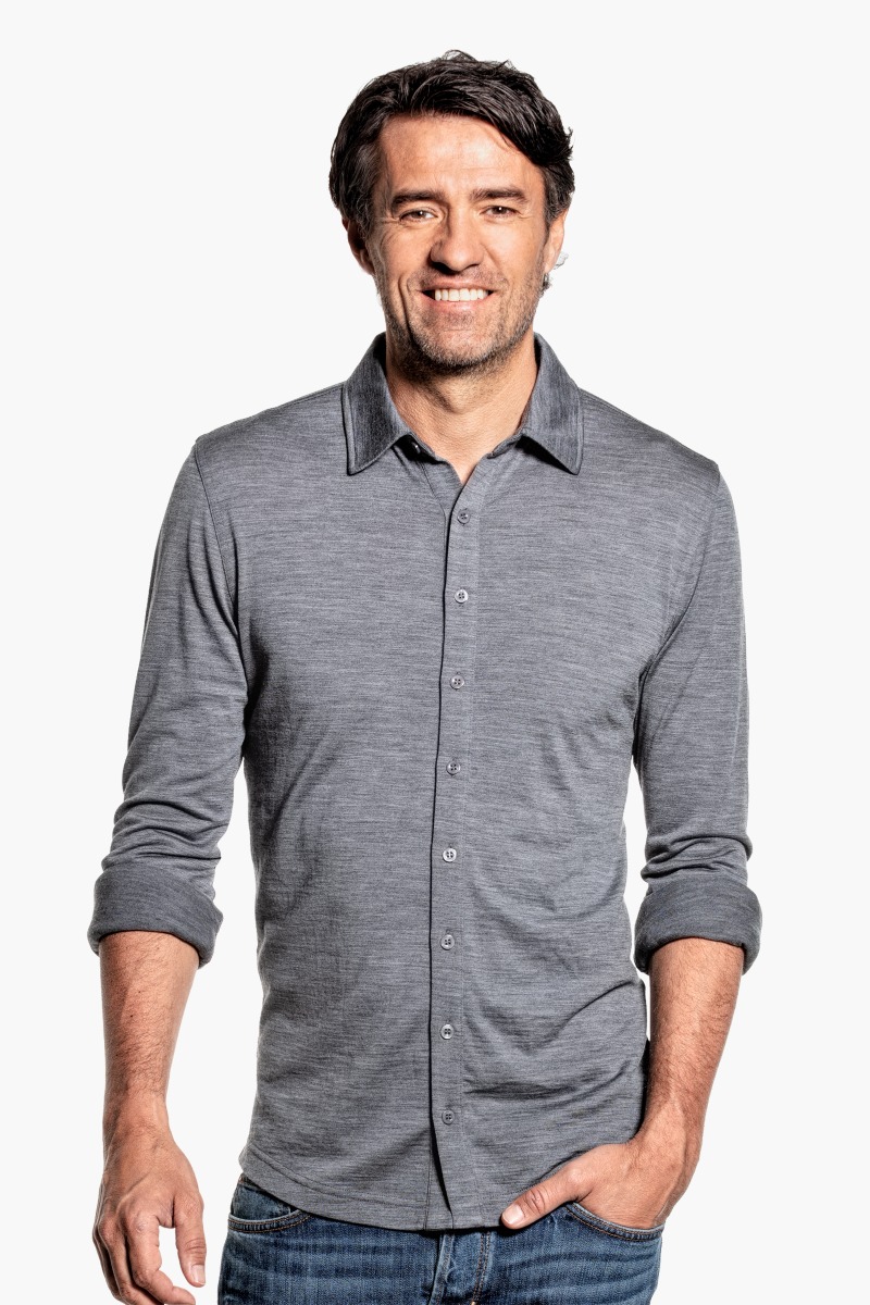 Joe Shirt Button Up Harvard Grey