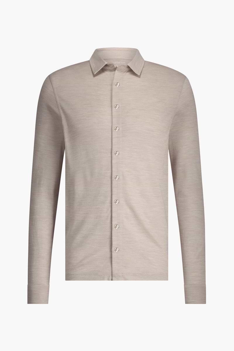 Shirt Button Up Limestone Beige