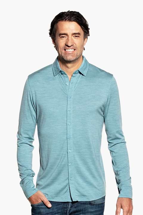 Joe Shirt Button Up Mythos Blue - Base Image