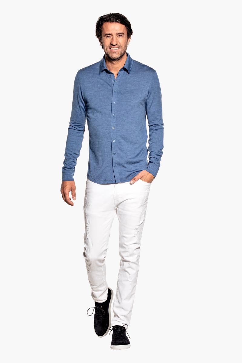 Joe Shirt Button Up Yacht Blue