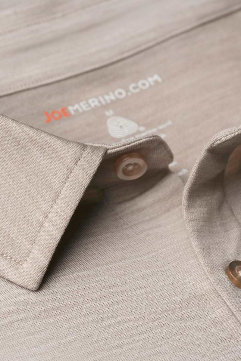 Shirt Button Up Limestone Beige