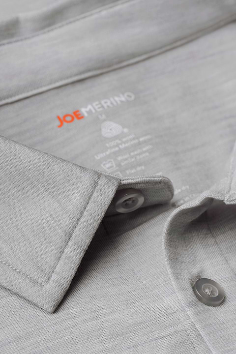 Joe Shirt Button Up Limestone Grey - Base Image