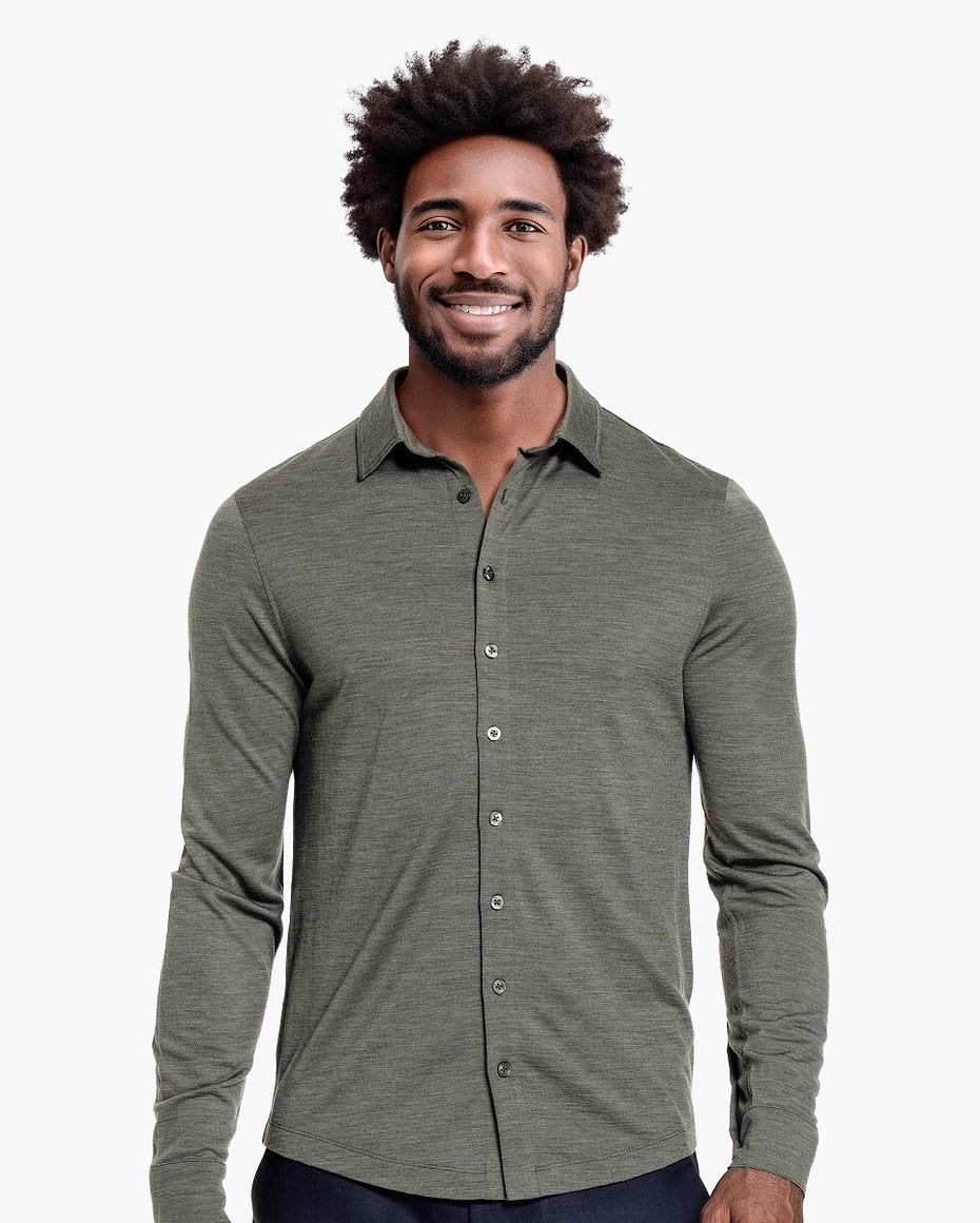 Joe Shirt Button Up Million Dollar Green