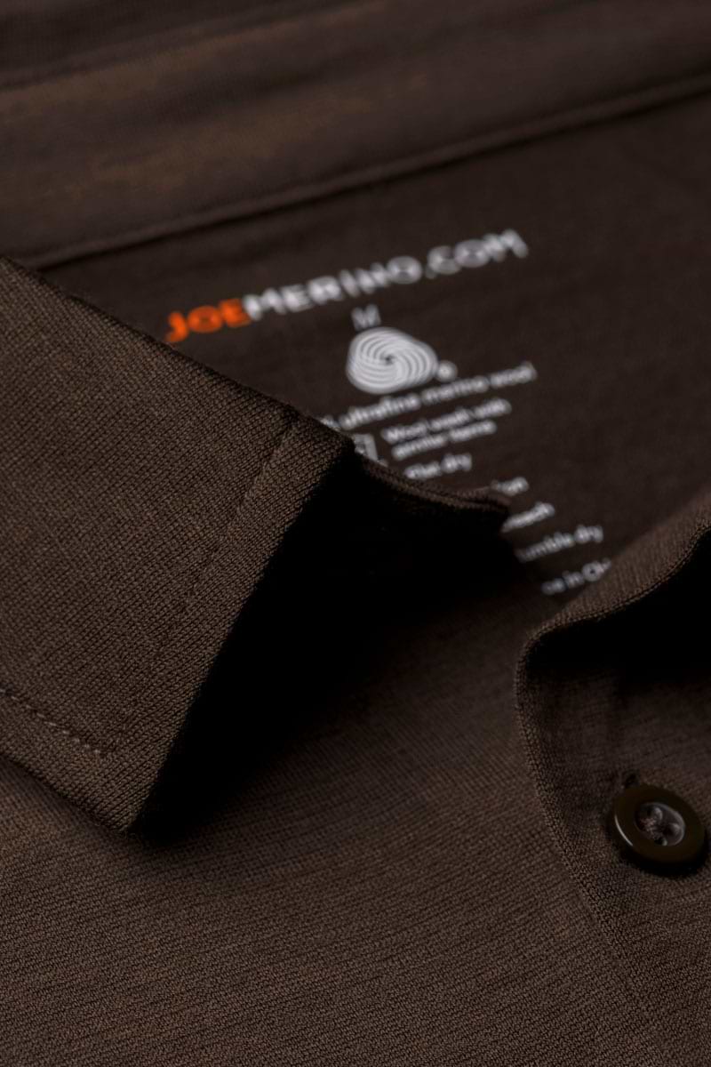 Shirt Button Up Very Dark Brown