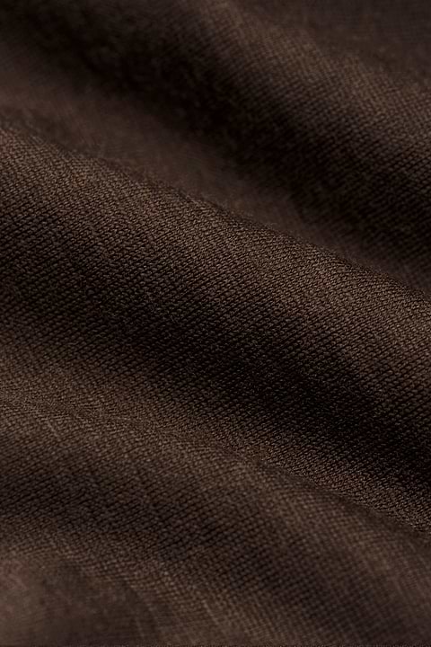 Shirt Button Up Very Dark Brown - Base Image