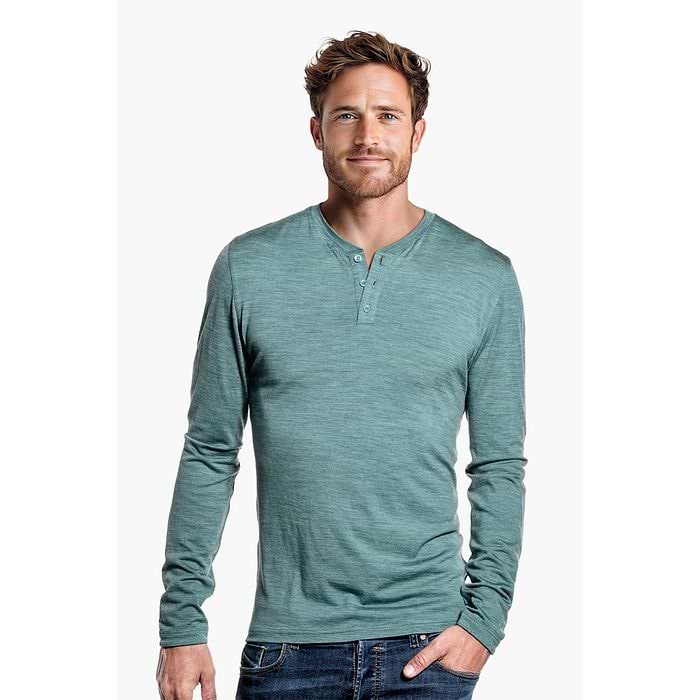 Shirt Henley Long Sleeve Cloud Forest