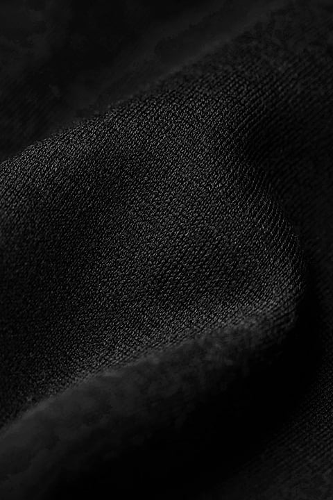 Shirt Henley Long Sleeve Deep Black - Base Image