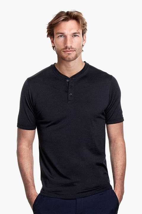 Camiseta Lana Merino Hombre Manga Corta