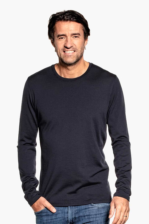 Shirt Long Sleeve Blue Grey - Base Image