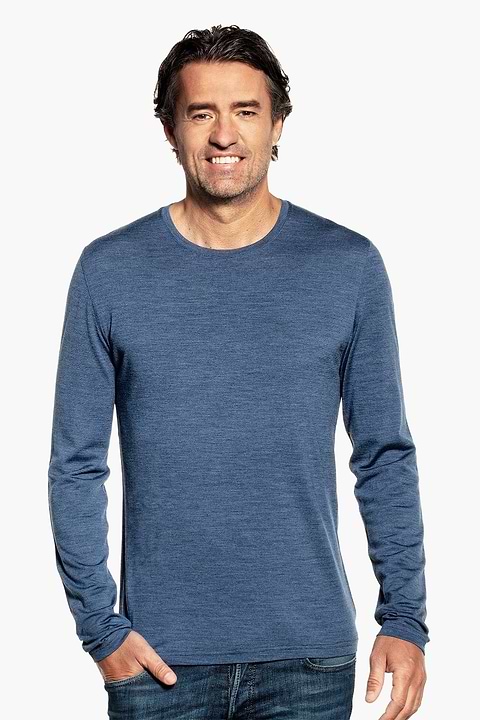 Shirt Long Sleeve Coastal Blue - Base Image