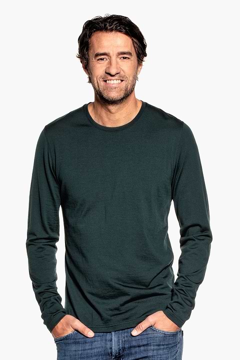 Shirt Long Sleeve Dark Green - Base Image
