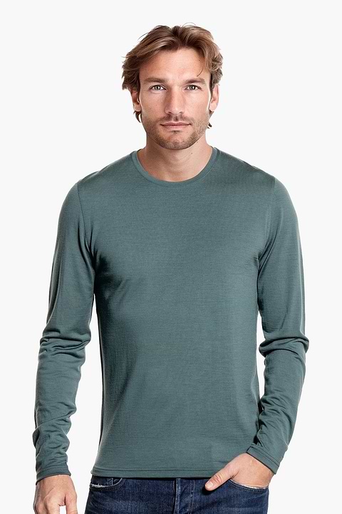 Shirt Long Sleeve Green Sage - Base Image
