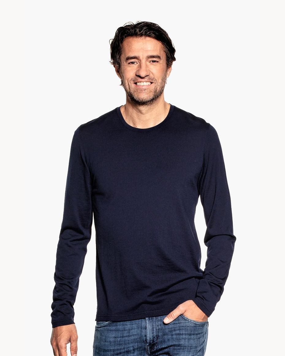 Shirt Long Sleeve Navy Blue