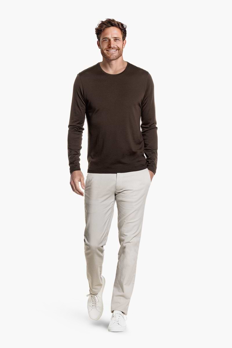Shirt Long Sleeve Very Dark Brown