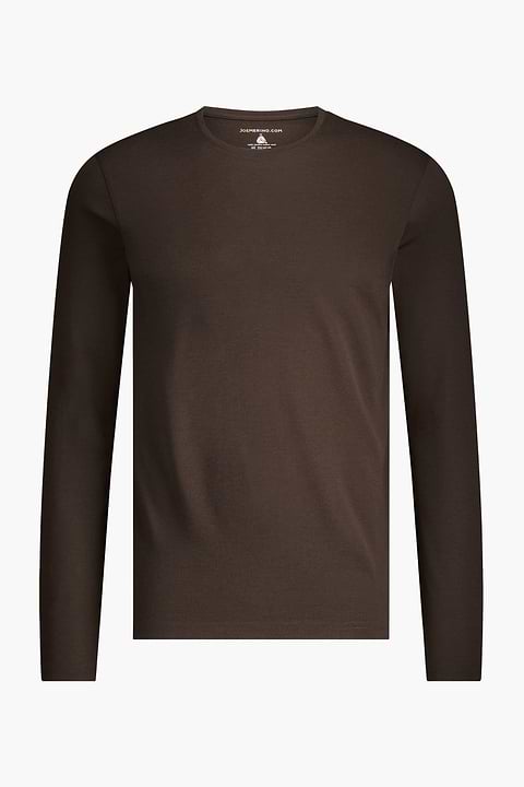 Shirt Long Sleeve Very Dark Brown - Base Image