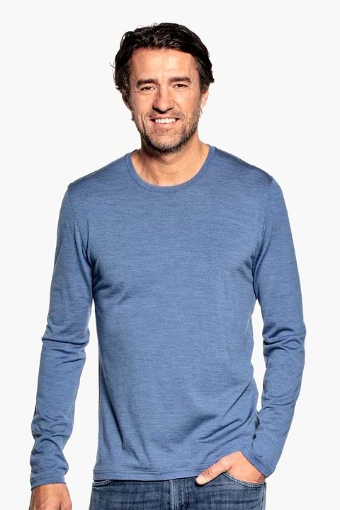 Shirt Long Sleeve Yacht Blue - Base Image