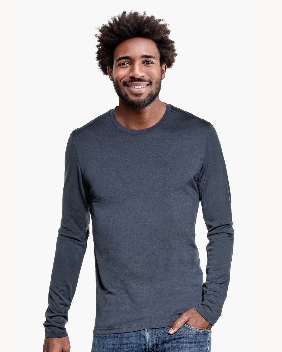 Shirt Long Sleeve Dark Steel