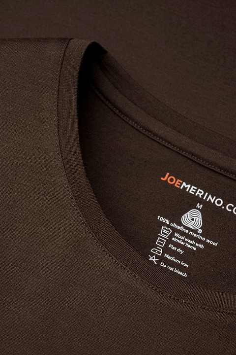 Shirt Long Sleeve Very Dark Brown - Base Image