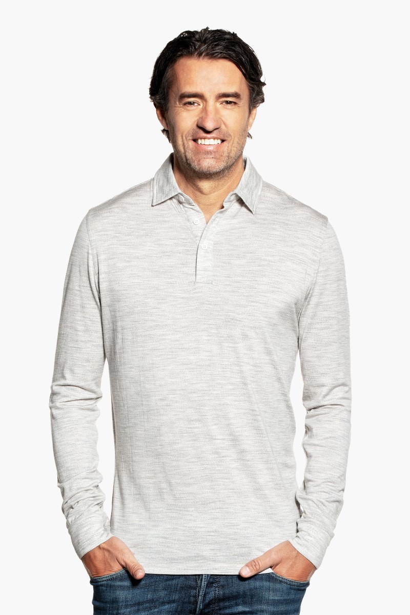 Shirt Polo Long Sleeve Dover Grey 