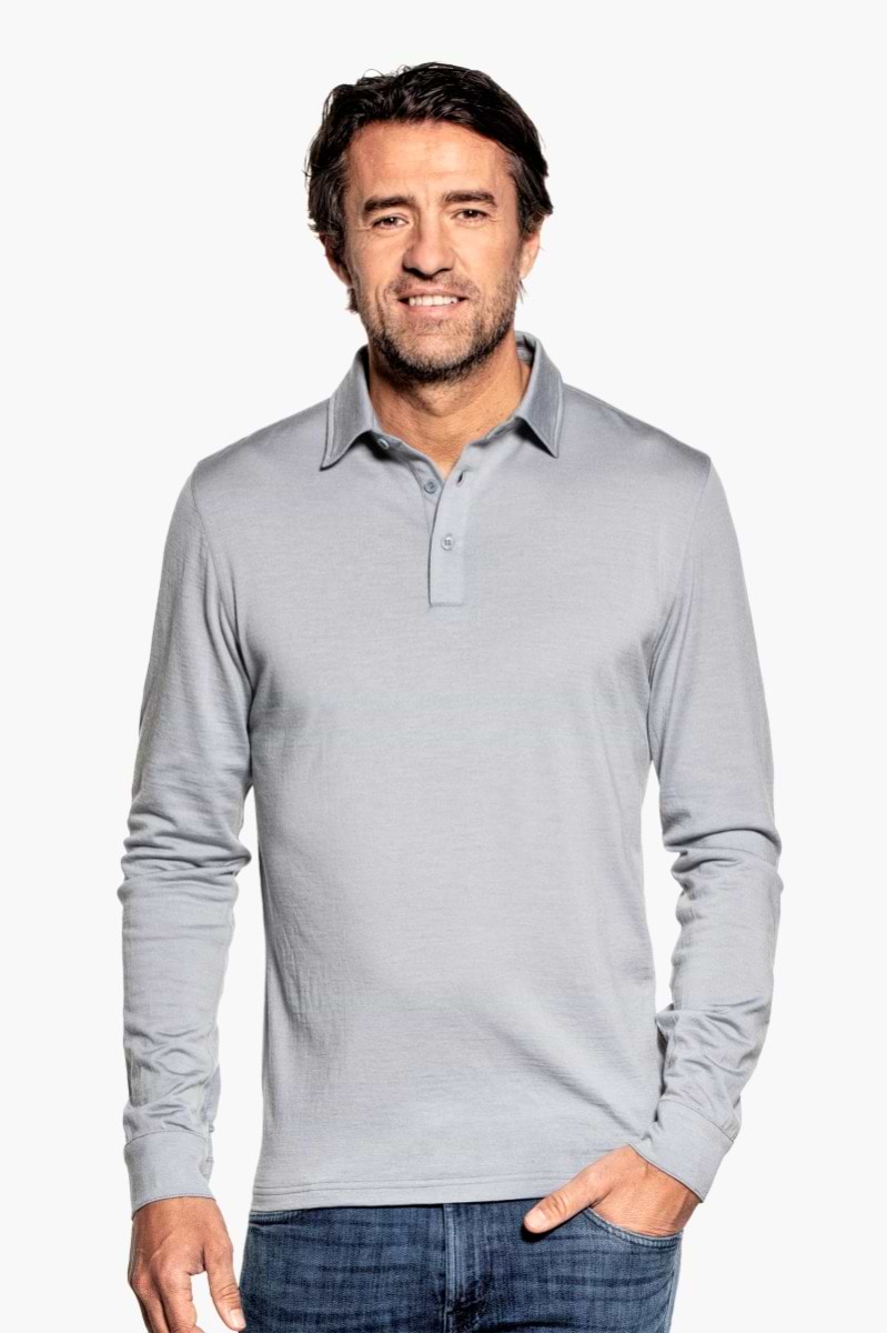 Shirt Polo Long Sleeve Early Sky