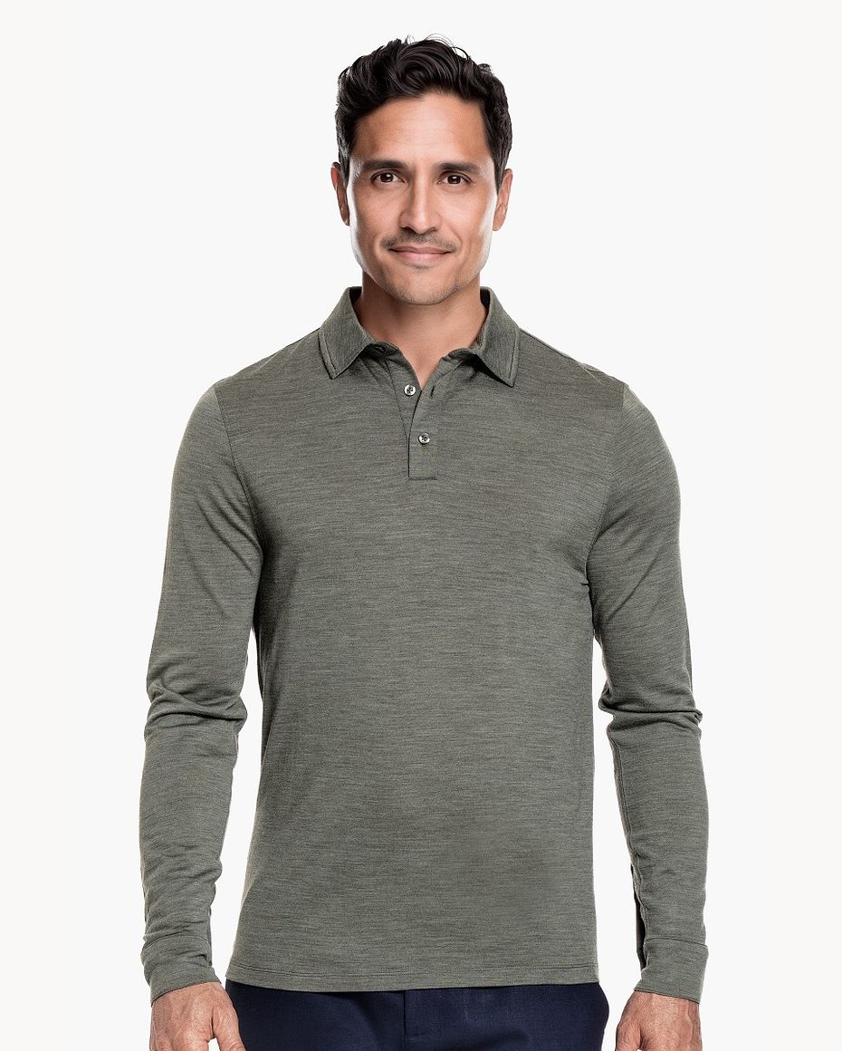 Shirt Polo Long Sleeve Million Dollar Green