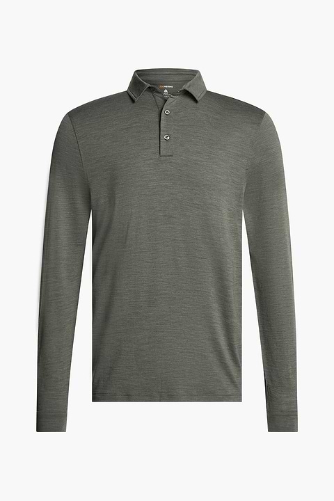 Shirt Polo Long Sleeve Million Dollar Green - Base Image