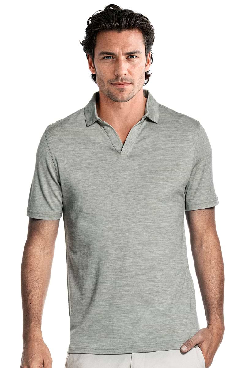 Shirt Polo Short Sleeve No Buttons Hazy Green