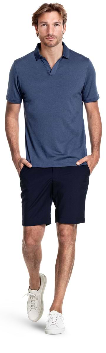 Shirt Polo Short Sleeve No Buttons Noordzee