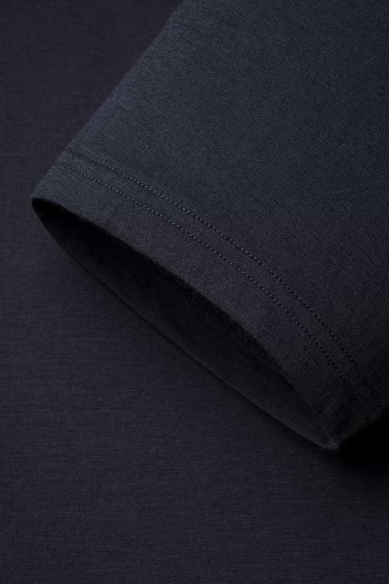 Shirt Polo Short Sleeve No Buttons Very Dark Navy