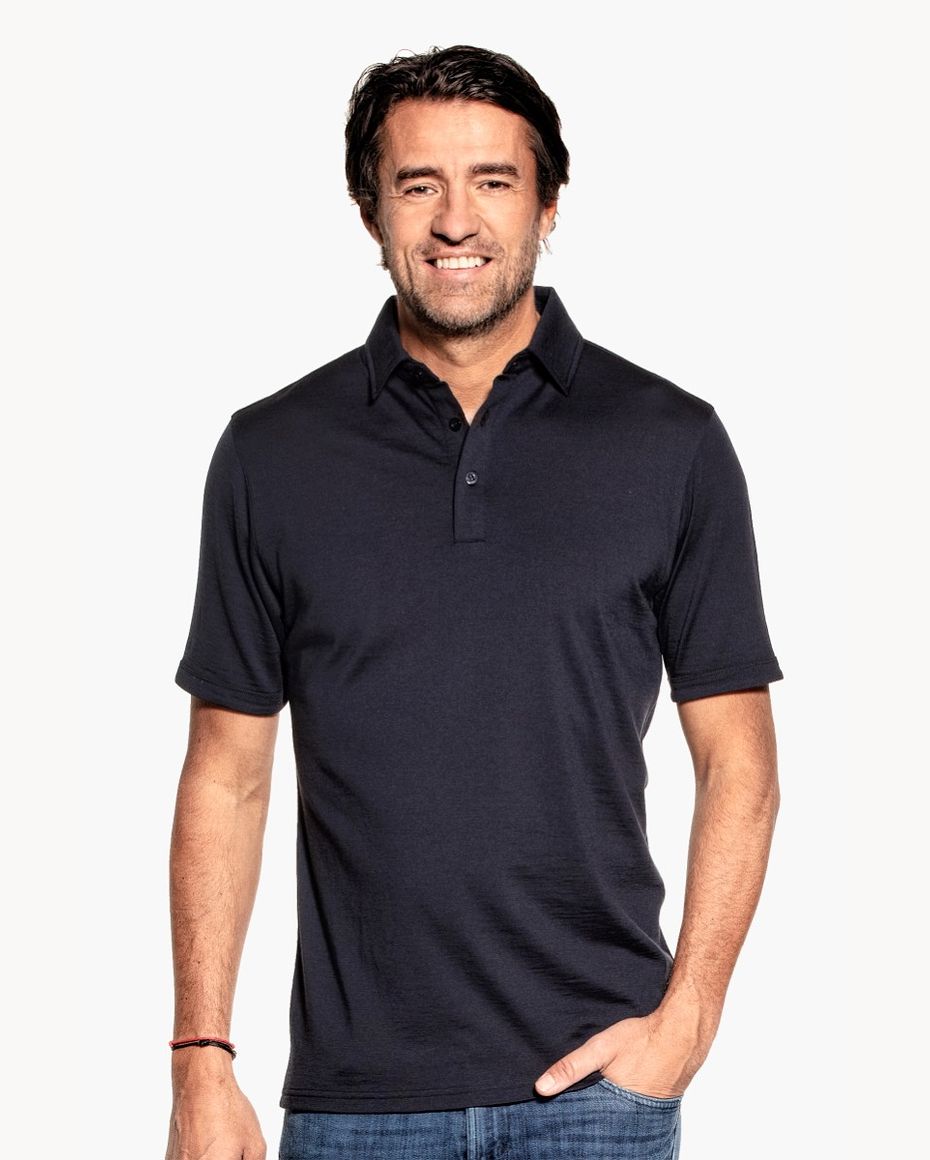 Joe Shirt Polo Short Sleeve Blue Grey