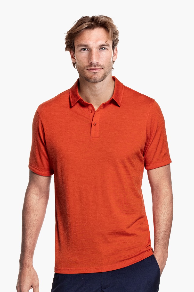 Joe Shirt Polo Short Sleeve Burned Mandarin
