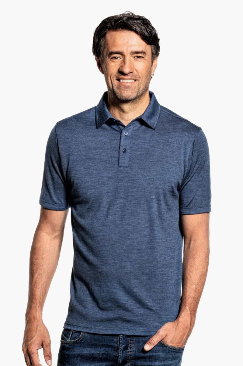 Shirt Polo Short Sleeve Coastal Blue