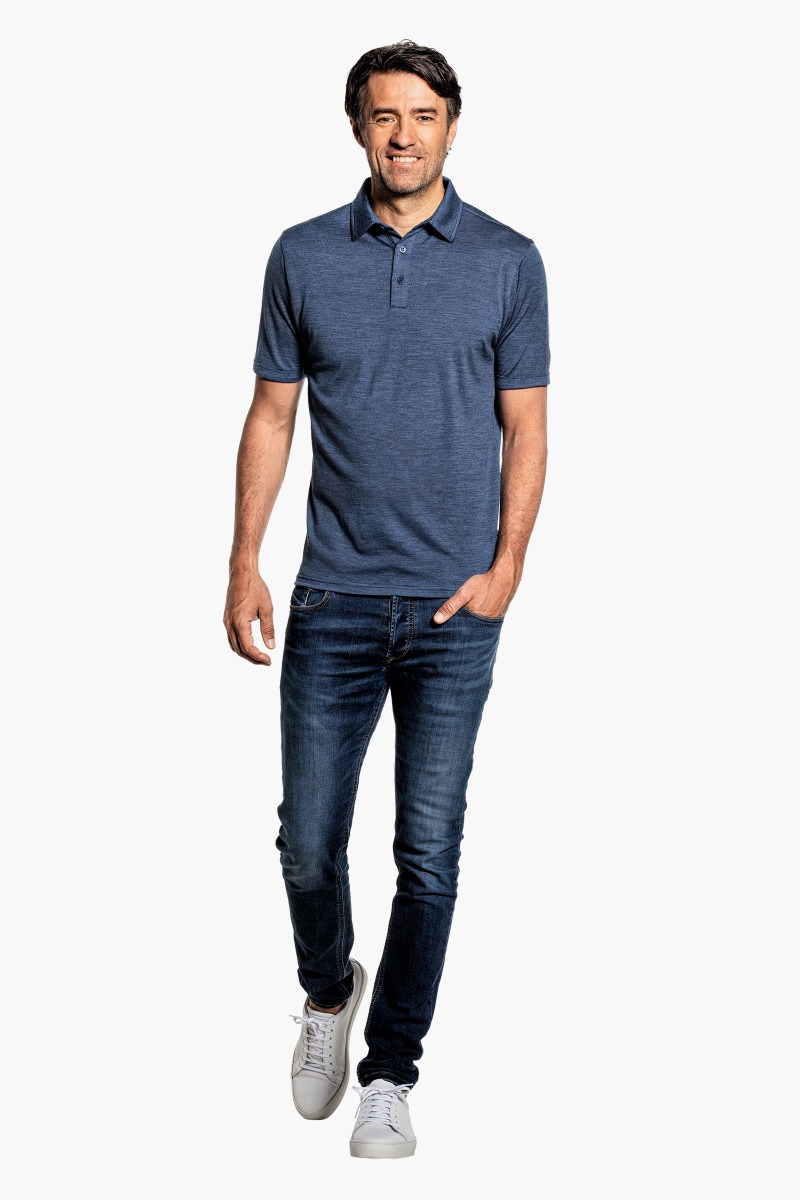 Shirt Polo Short Sleeve Coastal Blue
