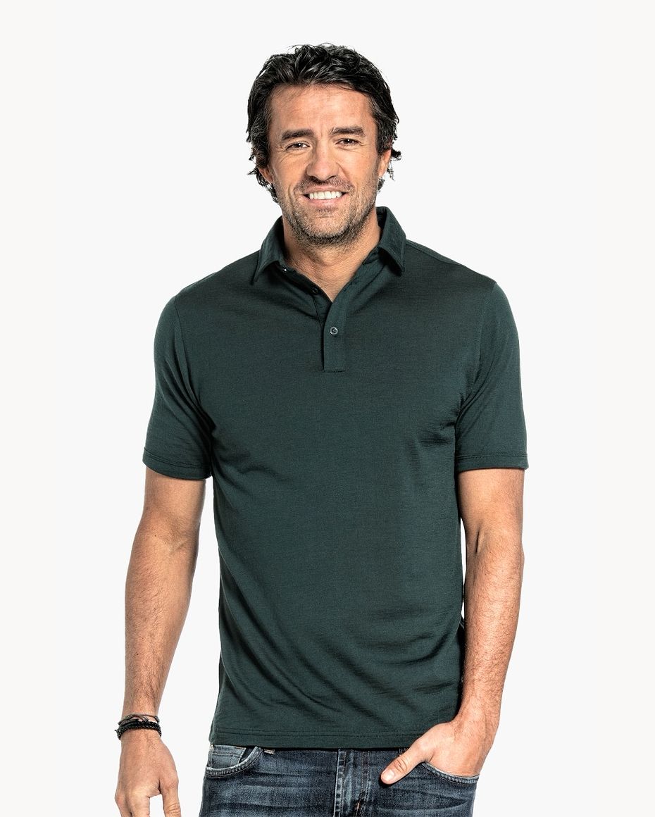 Shirt Polo Short Sleeve Dark Green
