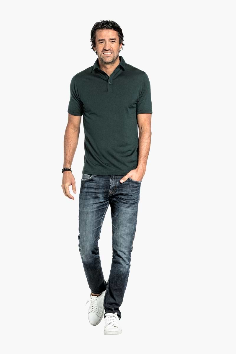 Shirt Polo Short Sleeve Dark Green