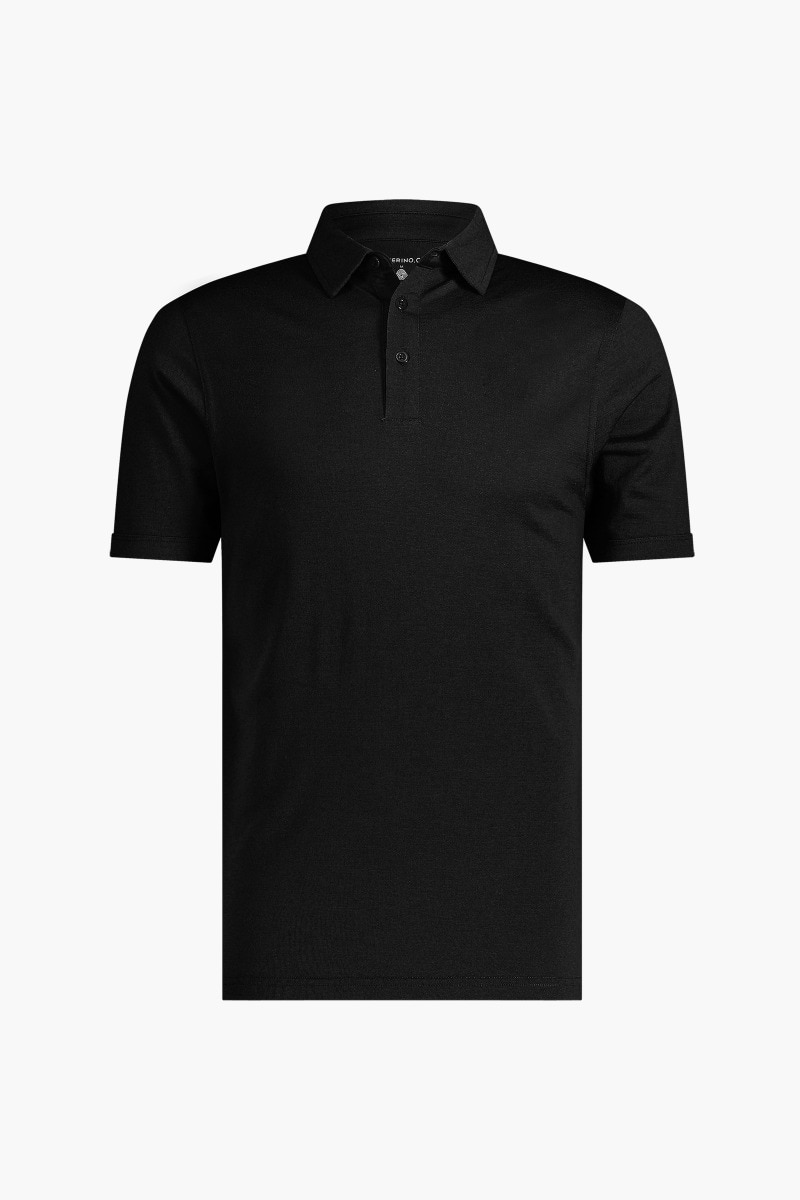Shirt Polo Short Sleeve Deep Black
