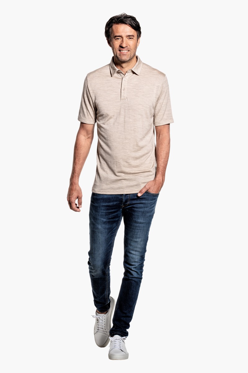Joe Shirt Polo Short Sleeve Desert Beige