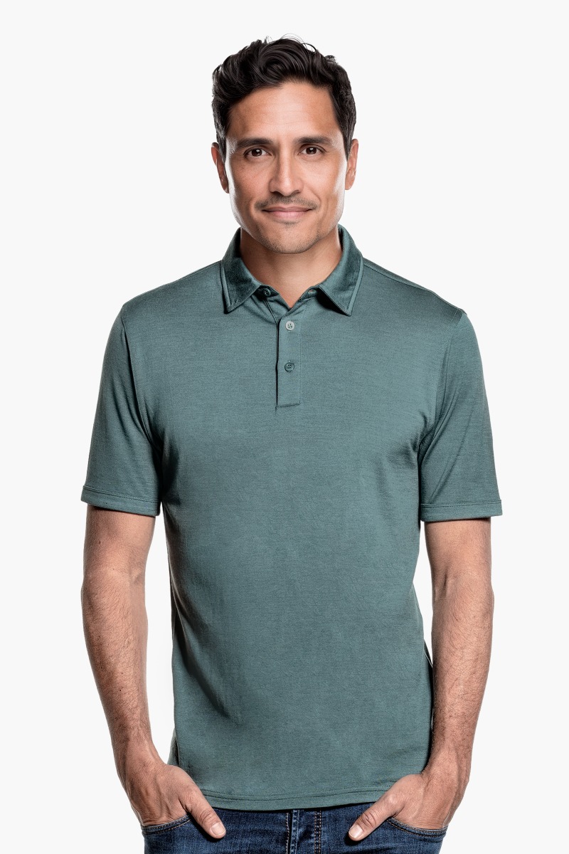 Joe Shirt Polo Short Sleeve Green Sage