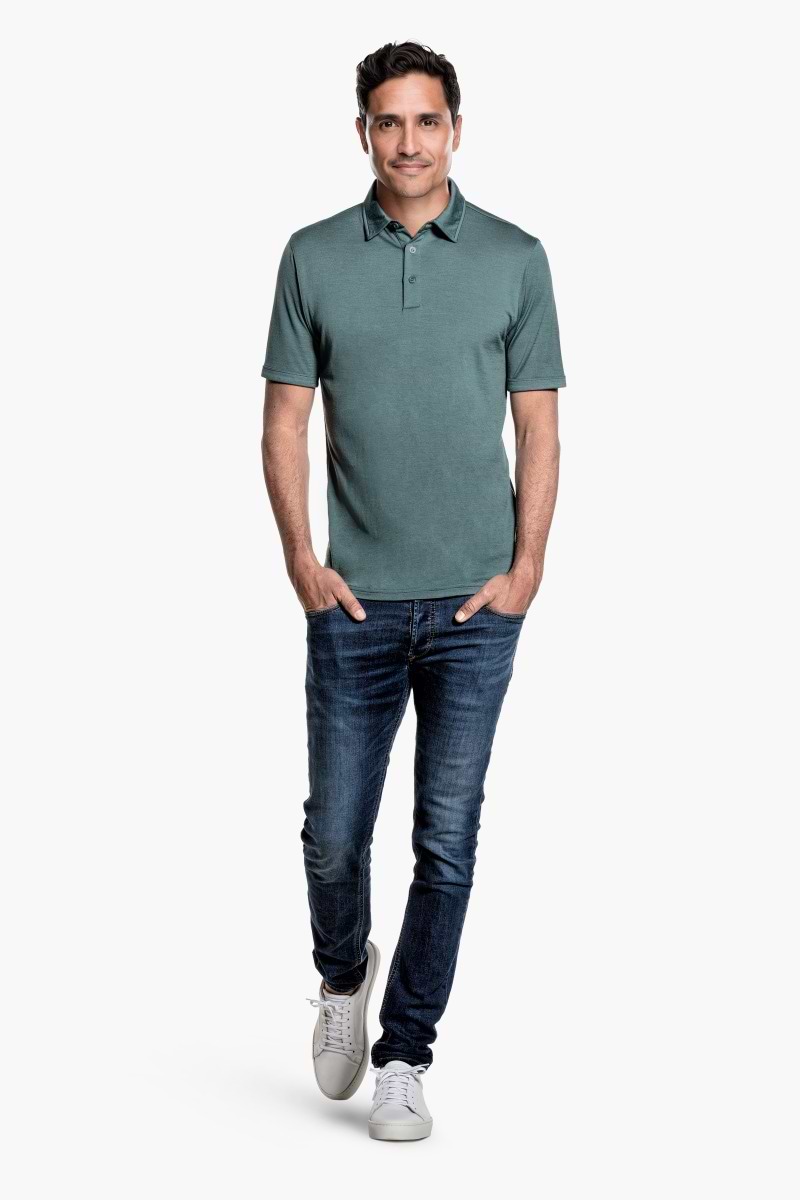 Joe Shirt Polo Short Sleeve Green Sage