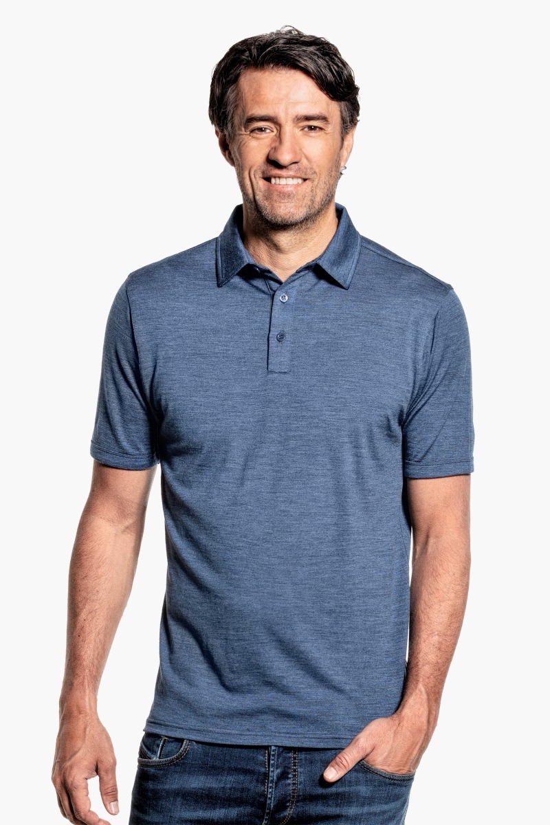 Joe Shirt Polo Short Sleeve Jeans Blue