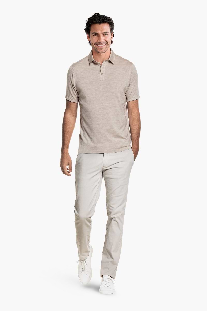 Shirt Polo Short Sleeve Limestone Beige